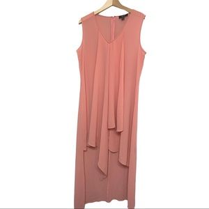 NENE Leakes dress peach orange dress chiffon  14